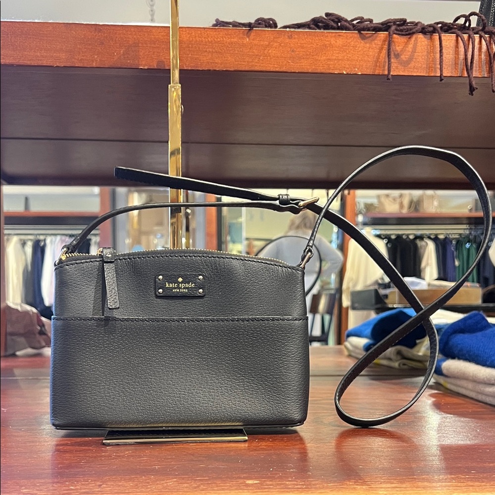 Kate Spade Black Leather Crossbody Bag